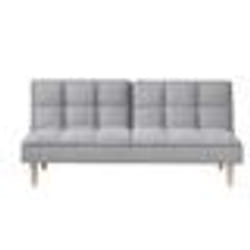 Canapé convertible BELIANI SILJAN - Gris clair - 3 places - Quotidien - Style classique