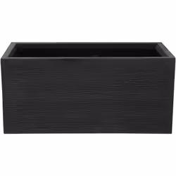 Jardinière noire au style moderne 80 cm. La jardinière en forme moderne s’intégrera aussi bien à l’intérieur qu’à l’extérieur ...