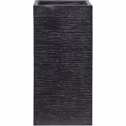 Cache-pot en forme de colonne. Ce grand pot de fleurs élégant à la surface texturée est parfait pour embellir votre jardin, v ...