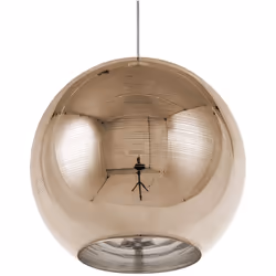 Suspension contemporaine en verre doré. Cette lampe suspension en verre ajoutera une touche raffinée à votre intérieur. Son a ...