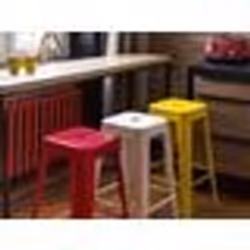 Beliani - Lot de 2 tabourets de bar jaune de 76 cm CABRILLO