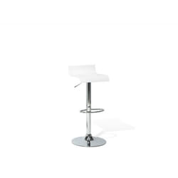 Chaise de bar blanche VALENCIA - BELIANI - Réglable en hauteur - Contemporain - Design - Intérieur