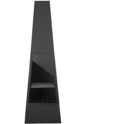 Beliani - Grande Cheminée de Jardin en Acier Noir 45 x 45 x 150 cm avec Accessoires, Braséro au Design Moderne et Minimaliste