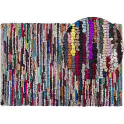Tapis de Salon ou Chambre 160 x 230 cm en Coton et Polyester Multicolore Bafra
