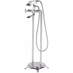 Robinet autoportant. Ce robinet de baignoire autoportant d'inspiration rétro apporte une touche de nostalgie à n'importe quel ...