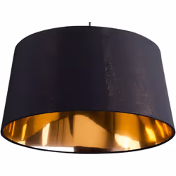 Lampe suspension noire et dorée au style moderne. Cette lampe suspension universelle apportera à votre intérieur une touche m ...