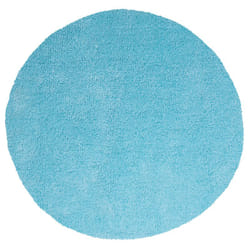 Beliani - Tapis Rond Bleu Clair en Polyester et Coton pour Chambre ou Salon au Style Moderne ø 140 cm
