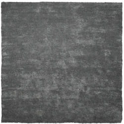 Beliani - Tapis Poils Longs Shaggy Gris Foncé en Polyester et Coton Très Doux au Toucher pour Chambre ou Salon au Style Moderne 200 x 200 cm