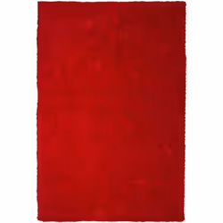 Tapis rectangulaire rouge à poils longs . Ce tapis à poils incroyablement doux et moelleux apporte confort, chaleur et élégan ...