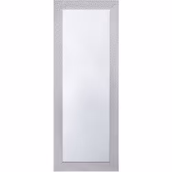 Miroir mural avec un cadre argenté moderne. Ce miroir mural moderne rajoutera une touche d'élégance et de bien être et élargi ...