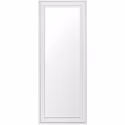 Miroir de forme longue au style classique blanc et argenté. Ajoutez une touche de glamour à tout intérieur moderne ou traditi ...