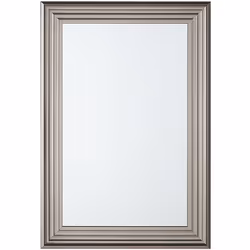 Miroir mural avec cadre moderne. Ce miroir mural moderne rajoutera une touche d'élégance et de bien être et élargira l'espace ...