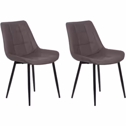 2 chaises de repas modernes confortablement rembourrées. Des chaises de salle à manger confortables sont essentielles pour po ...