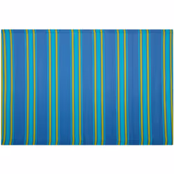 Tapis d'intérieur et d'extérieur à rayure verte et bleue. Un tapis d'intérieur et d'extérieur parfait pour une utilisation to ...