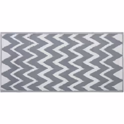 Tapis d'intérieur et d'extérieur gris. Ajoutez une touche subtile à votre salon, votre jardin, votre hall ou votre porche ave ...