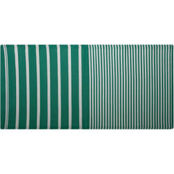 Beliani - Tapis d'Extérieur Vert et Blanc en Polypropylène Motif à Rayure pour Terrasse au Style Moderne 90 x 180 cm