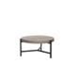 Table basse ronde effet bois clair BONITA