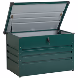 Rangement extérieur. Protégez vos outils et accessoires de jardin avec cette boîte de rangement robuste. Très durable, elle e ...