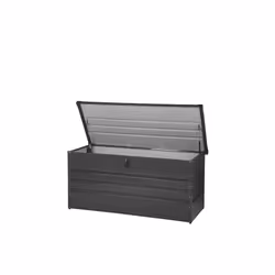 Coffre de rangement extérieur - BELIANI - CEBROSA - Gris - Métal - Rectangulaire
