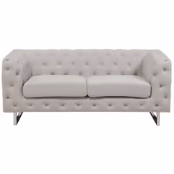 Canapé au style Chesterfield 2 places . Rajoutez du charme à votre intérieur avec ce canapé élégant. Son design chic, influen ...