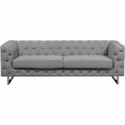 Canapé 3 places au style chesterfield. Rajoutez du charme à votre intérieur avec ce canapé élégant. Son design chic, influenc ...