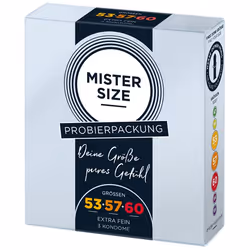 MISTER SIZE 4260605480584 préservatif 3 pièce(s) Lisse