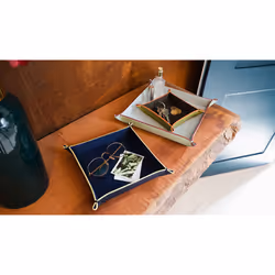 REMEMBER AS01 Compartiment de rangement Rectangulaire Simili-cuir Bleu, Vert, Blanc