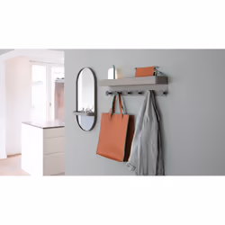 REMEMBER XWS03 miroir mural Ovale Taupe