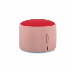 REMEMBER REXPO02, Pouffe/ottomane, Rond, Rose, Rouge, Coton, 55 cm, 400 mm