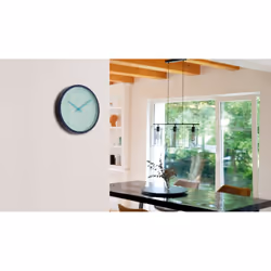 REMEMBER Aqua Horloge à quartz Rond Couleur aqua, Bleu