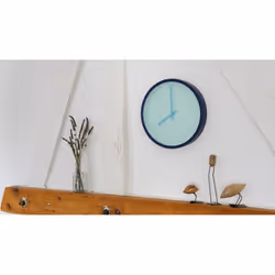 REMEMBER Aqua Horloge à quartz Rond Couleur aqua, Bleu