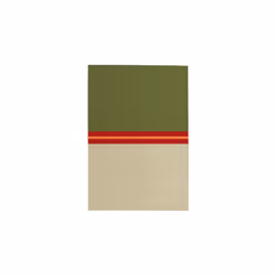 REMEMBER Basil plaid 130 x 180 cm Coton Vert, Olive, Orange, Rouge