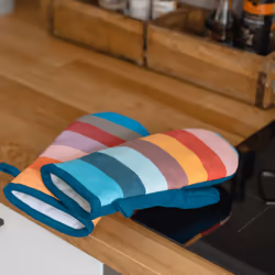 REMEMBER Oven mitts No. 2, set of 2 Gants de four 2 pièce(s) Multicolore Coton, Polyester