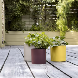 REMEMBER Siena Intérieur & extérieur Kit de plantation en pot Autonome Porcelaine Vert, Gris, Violet