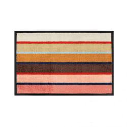REMEMBER Zaza Paillasson supérieur Intérieur & extérieur Rectangulaire Beige, Noir, Marron, Orange, Pêche, Rouge