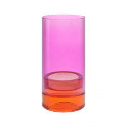 REMEMBER Lys bougeoir Verre Rose