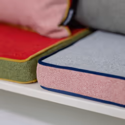 REMEMBER KI11 Gris, Orange, Rose Coussin de chaise