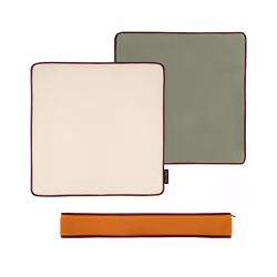 REMEMBER KI13, Coussin de chaise, mousse, Universel, Polyester, Beige, Vert, Orange, Rectangle