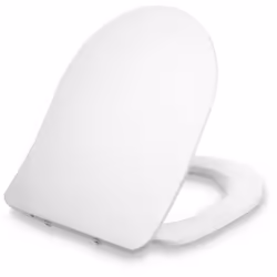 Confort et hygiène pour le petit coin : le couvercle de toilette Dombach Aliano à fermeture douce de forme classique et unive ...