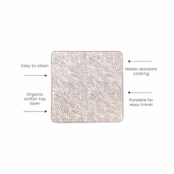 Toddlekind 4260620338945 Tapis pour salle de jeux Beige, Blanc Coton, Polyester Carré