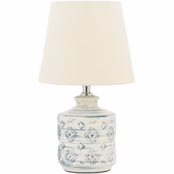 Lampe de salon en céramique. Posez cette lampe élégante sur votre table d'appoint ou votre table de nuit et profitez de son l ...