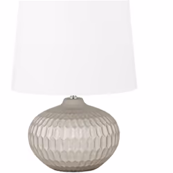 Lampe de chevet minimaliste. Cette charmante lampe de table vous apportera une douce lumière d'ambiance. Fabriquée en céramiq ...
