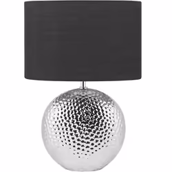 Lampe à poser glamour. Cette superbe lampe à poser au design intemporel s'intégrera parfaitement à un intérieur contemporain  ...
