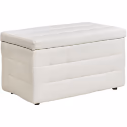 Ottoman multifonction de forme rectangulaire. Ce coffre vous surprendra par son charme élégant et l'ergonomie qu'il vous offr ...