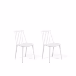 Beliani - Lot de 2 chaises blanches VENTNOR