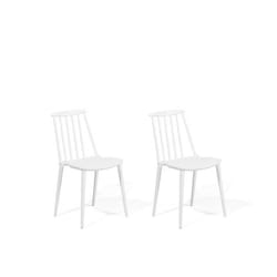 Beliani - Lot de 2 chaises blanches VENTNOR