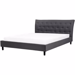 Lit deux places glamour. Assurez-vous la meilleure expérience de sommeil avec ce lit double très confortable, fabriqué en boi ...