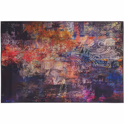 Tapis multicolore au motif abstrait 160 x 230 cm. Conçu avec un motif de style paisley, ce tapis complète à merveille tout in ...