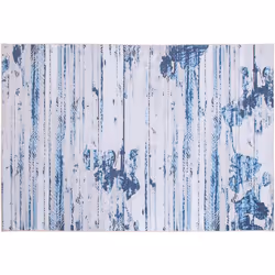 Tapis rectangulaire à motifs au style moderne et élégant. Apportez une touche artistique à votre intérieur avec ce tapis. La  ...