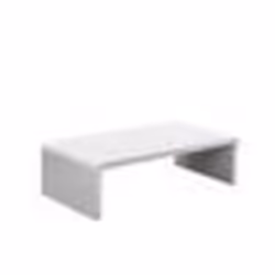Table basse rectangulaire laquée blanche - Beliani MILWAUKEE